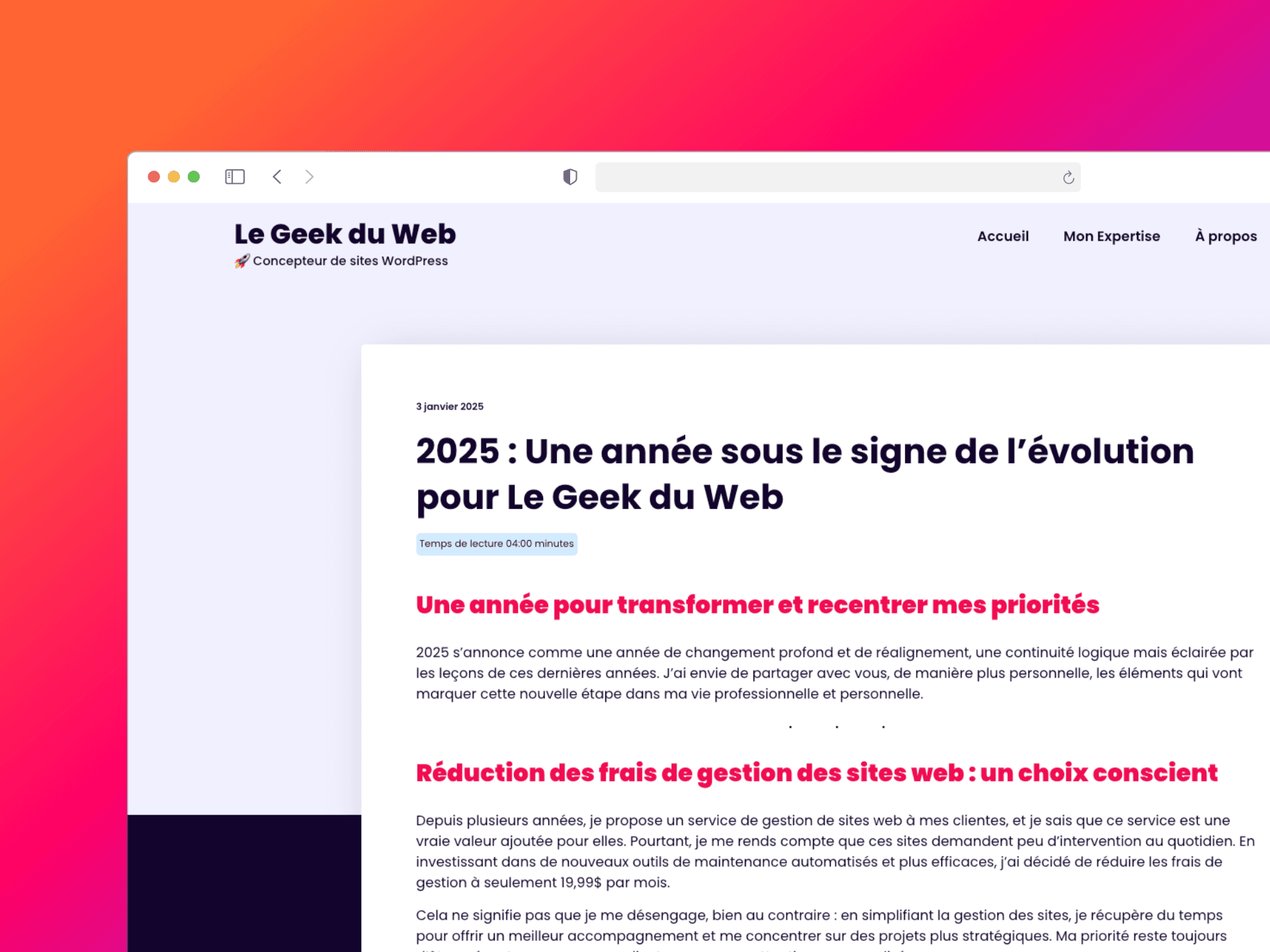 projet 2025- Miniature Desktop